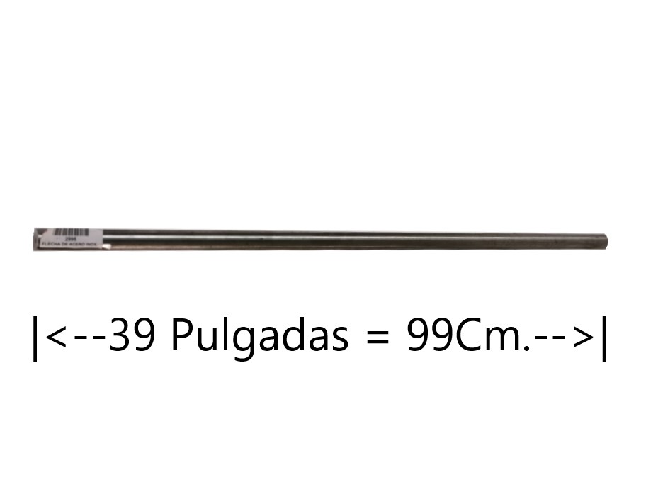 REFACCIONARIA CELORIO, FLECHA DE ACERO INOX. DE 1x39 PARA BATIDORA